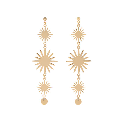 Starburst drop earrings